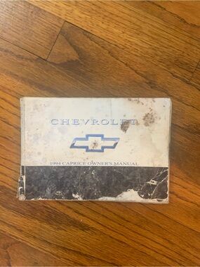1994 Chevrolet Caprice Owners Manual Book